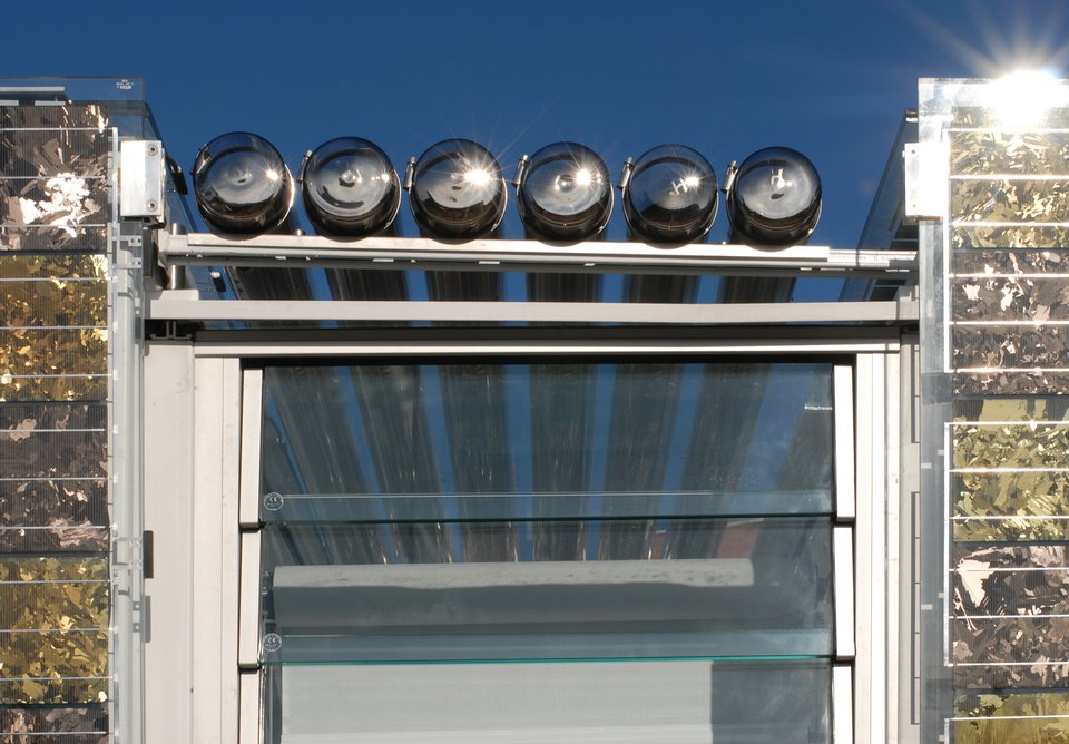 Detailfoto des Solar Decathlon Hauses von 2010