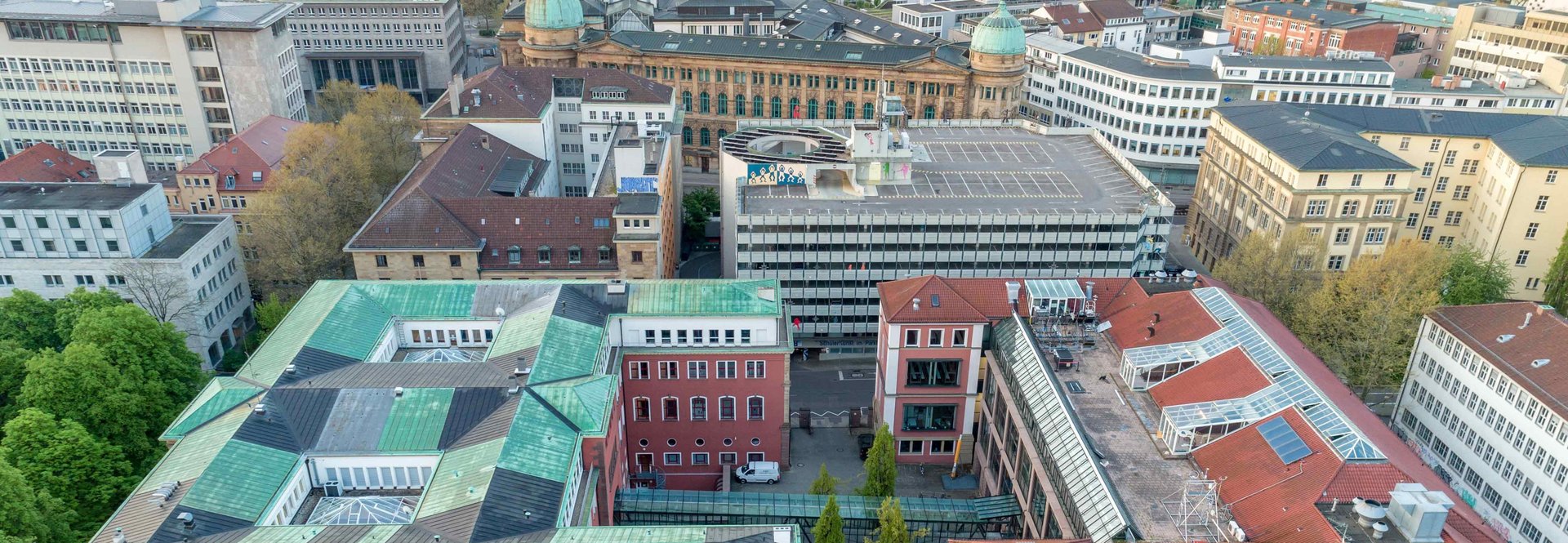 Luftbildaufnahme der HFT Stuttgart