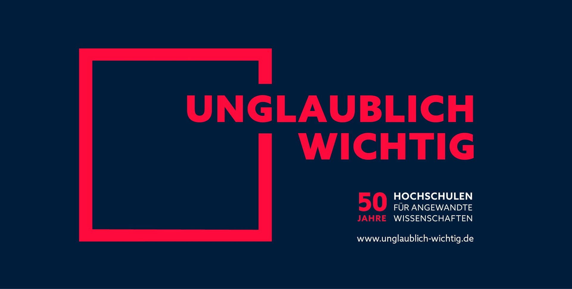 Banner 50 Jahre HAW in Baden-Wrttemberg