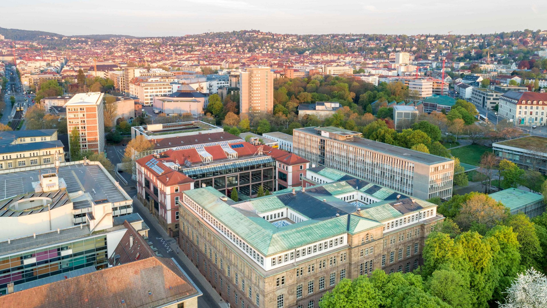 Luftbild der Hochschule für Technik Stuttgart